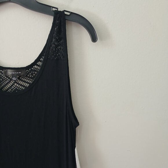 Spense Women's Dress Sz L Black Long Sleeveless Maxi Stretch Crochet NWT $49.99‎ - Picture 11 of 14
